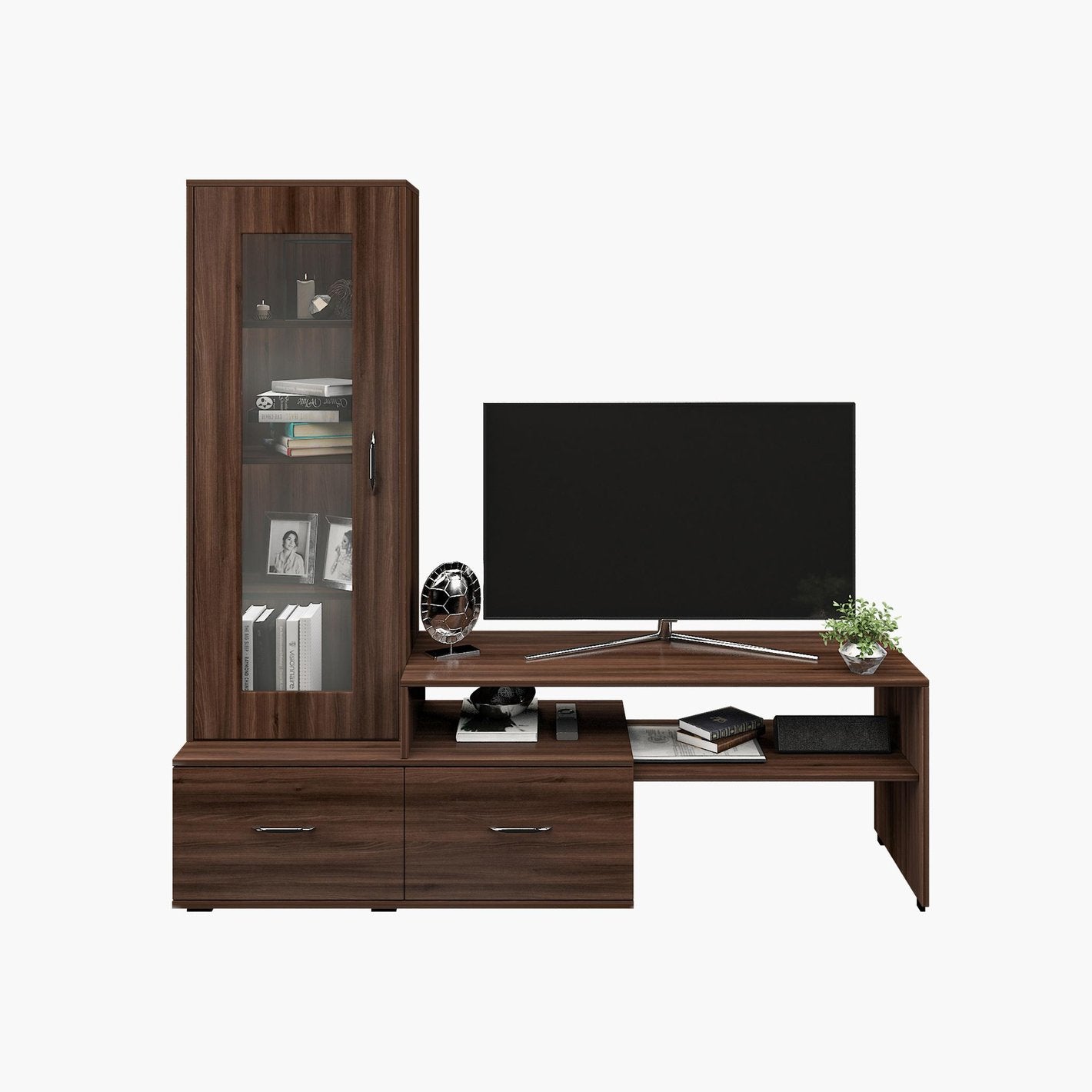 OmkarWood Verona Premium Engineered Wood TV Unit