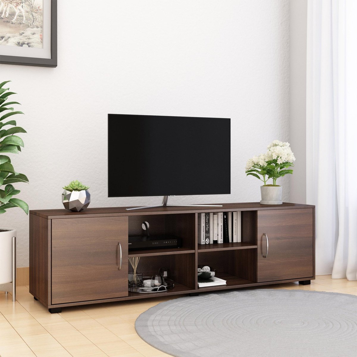 OmkarWood Premium TV Console – Verona Series