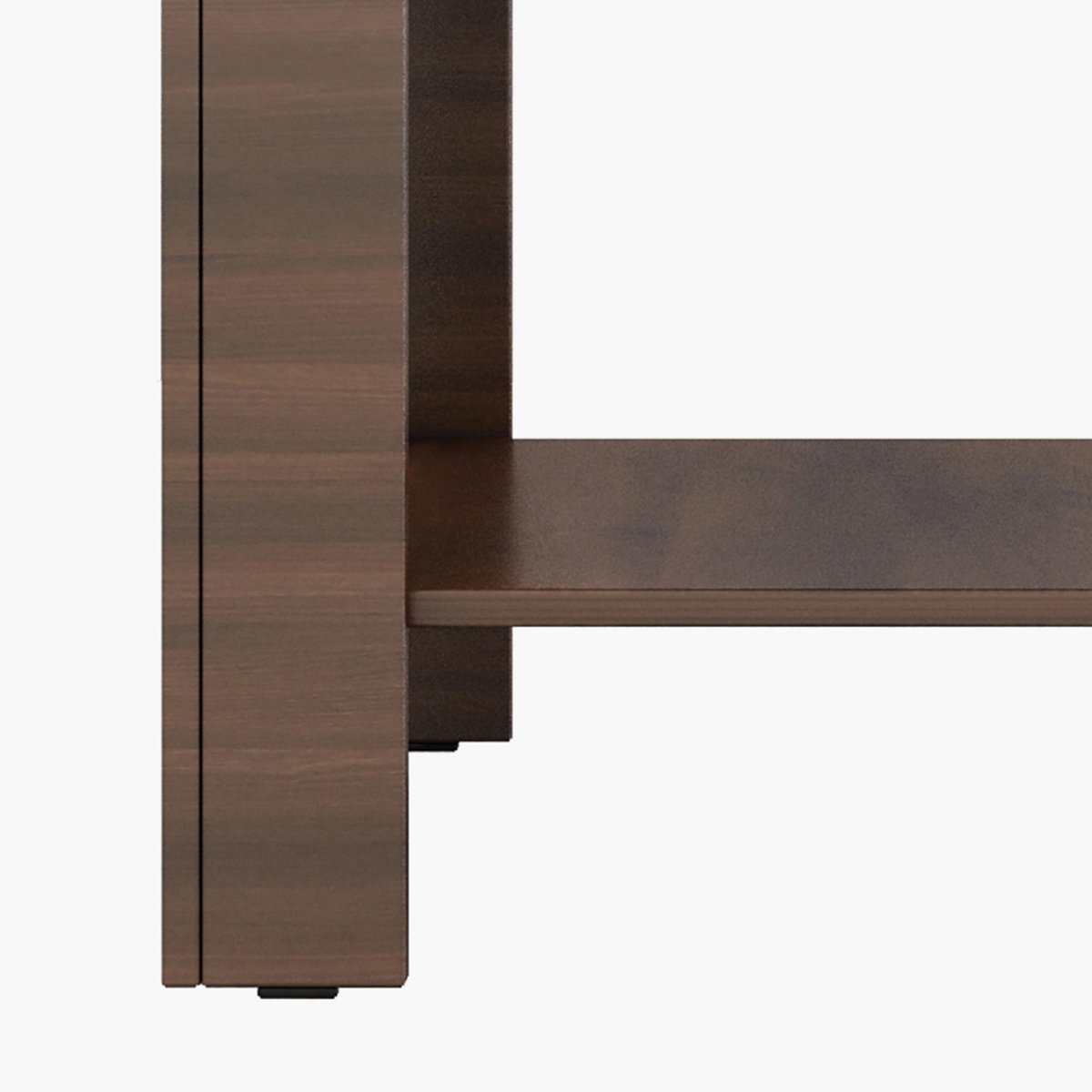 Omkarwood Premium White Engineered Wood End Table