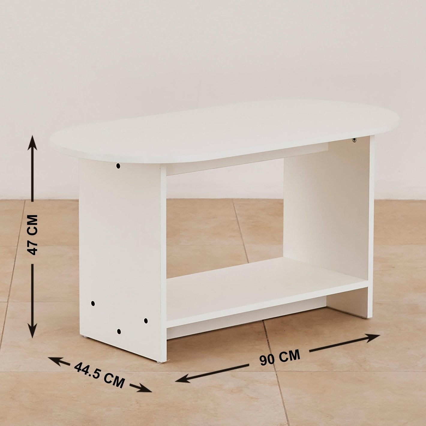 Omkarwood Elegance Oval Center Table
