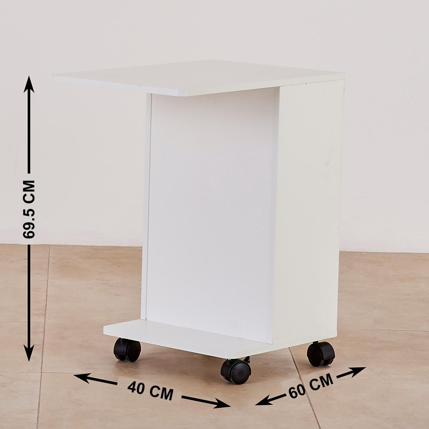 Omkarwood Premium Mobile C-Side Engineered Wood End Table