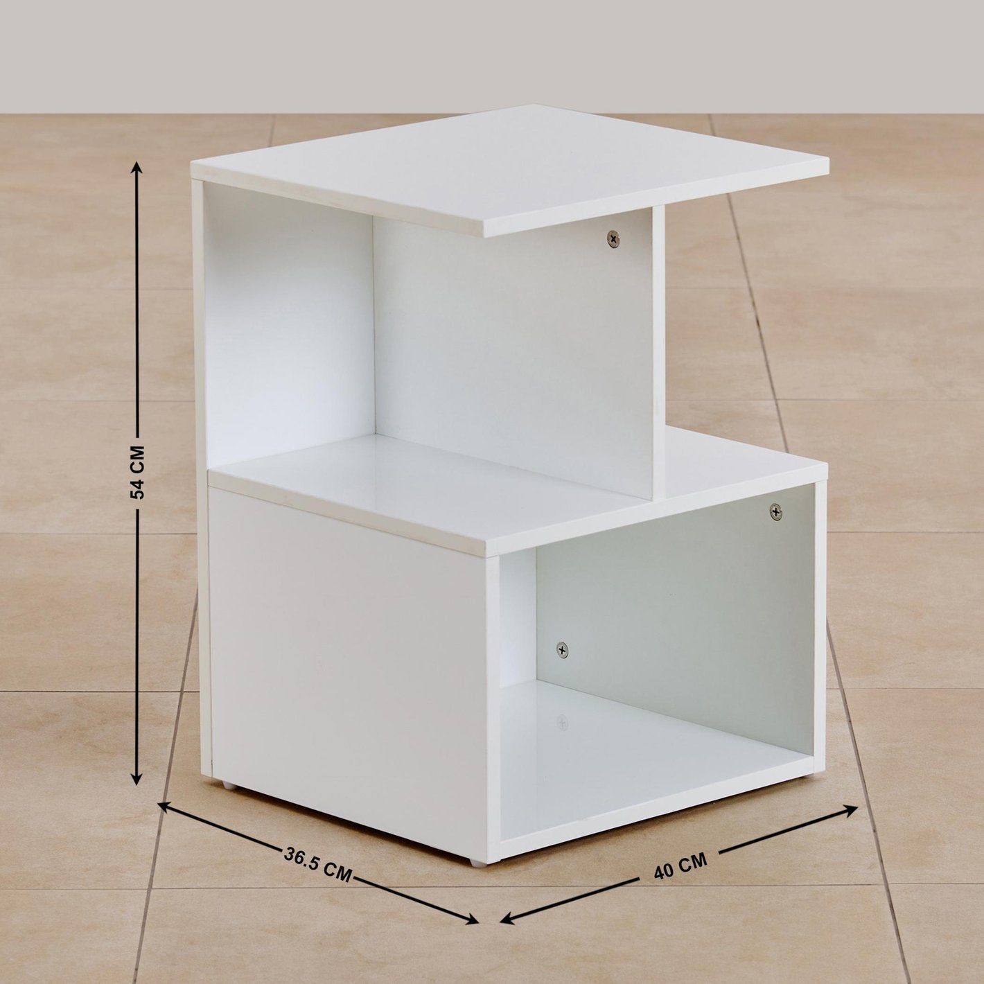 Omkarwood Nova Z-Shelf End Table