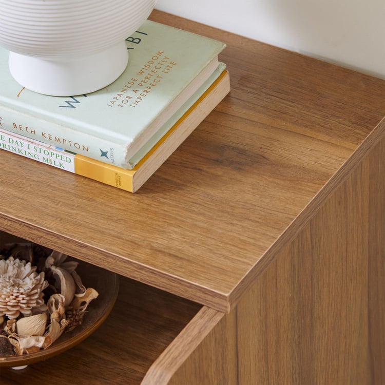Linea Bedside Table with Open Shelves
