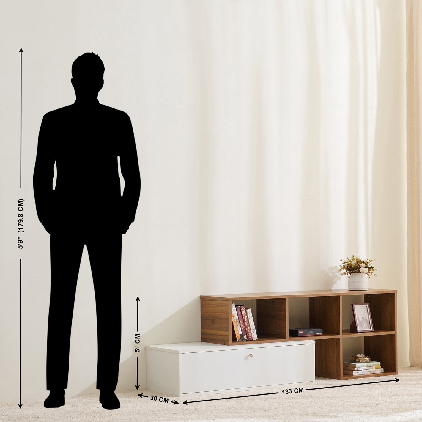 OmkarWood Premium Nova TV Unit