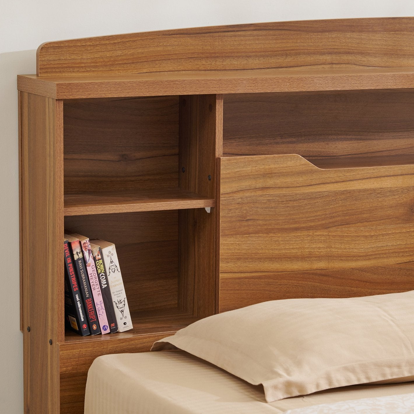 Omkarwood “Regalia” Engineered Wood King Size Bed – Without Storage