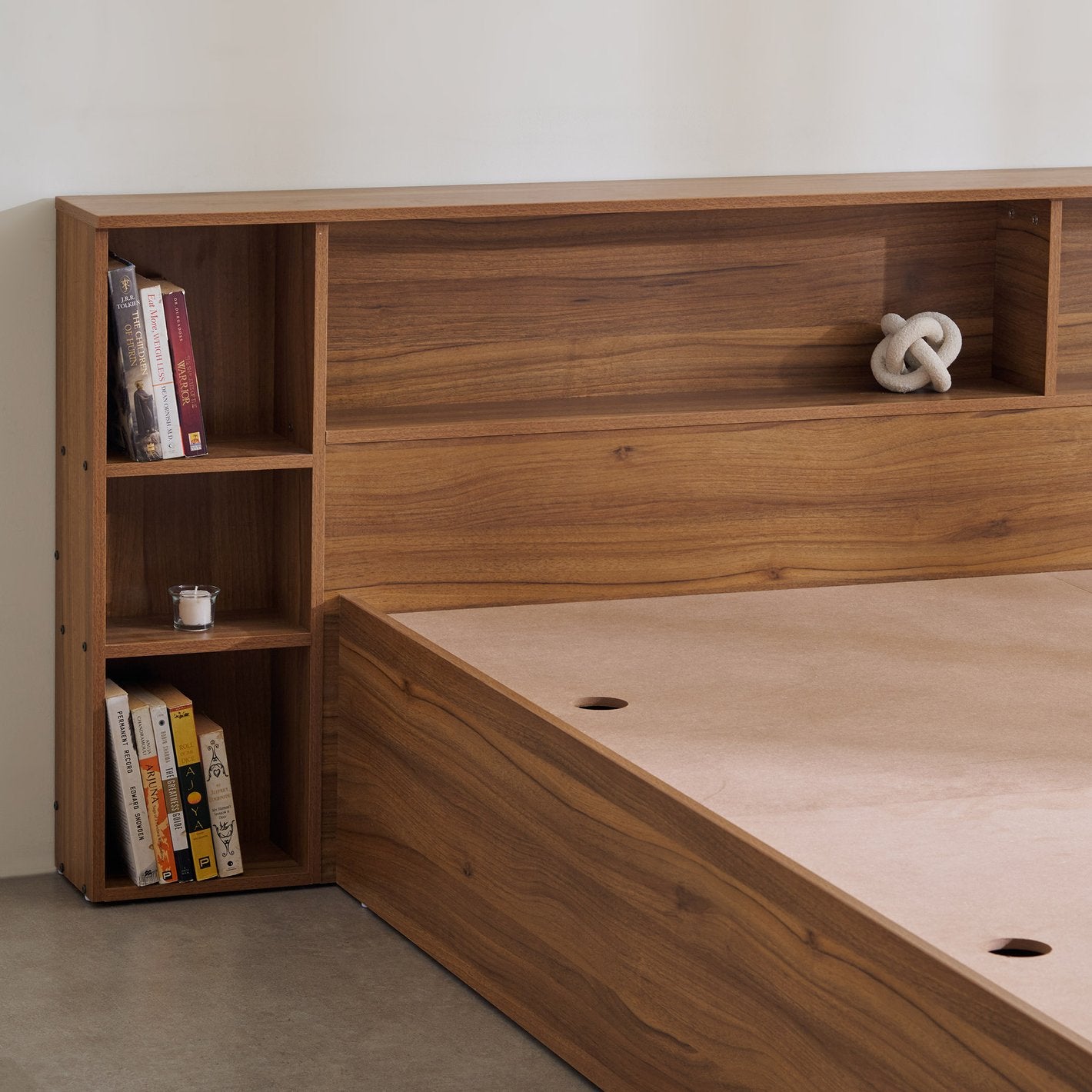 OmkarWood Premium King Storage Bed – Verona Walnut