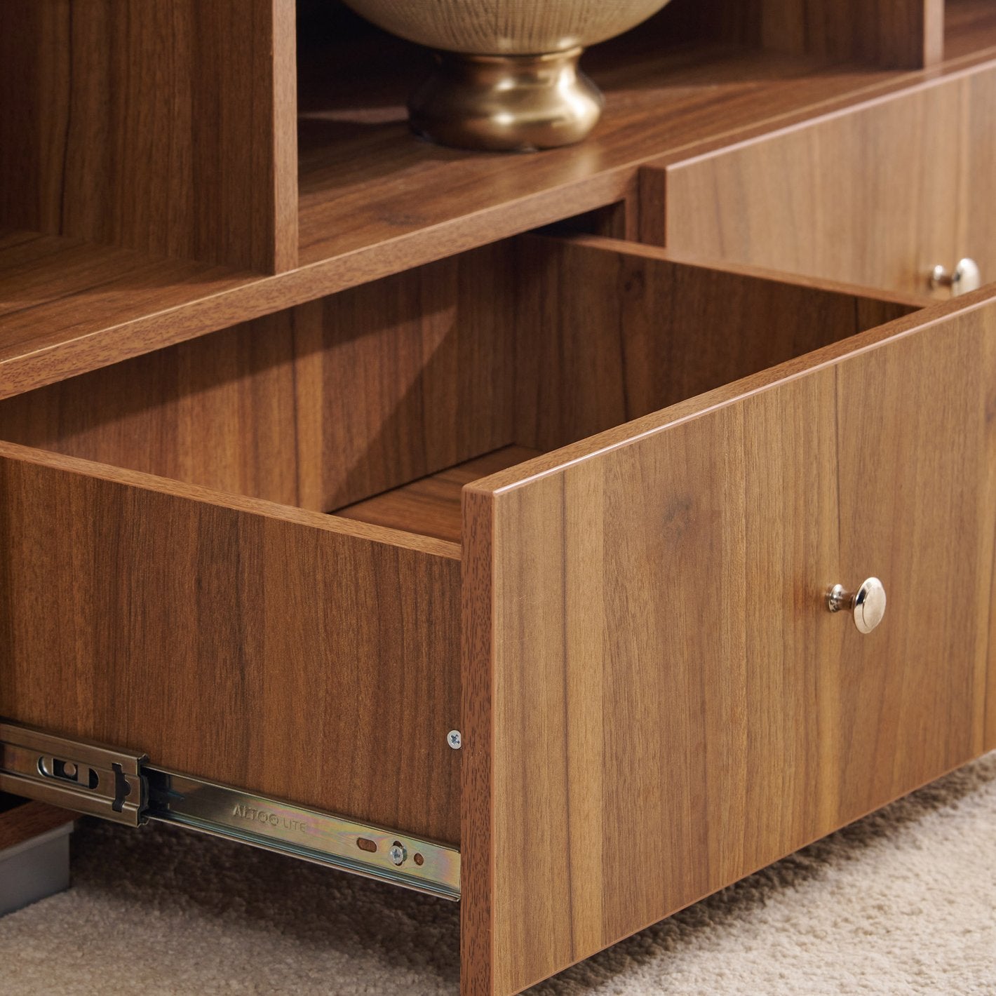 Omkarwood "EliteView" Premium Engineered Wood TV Unit