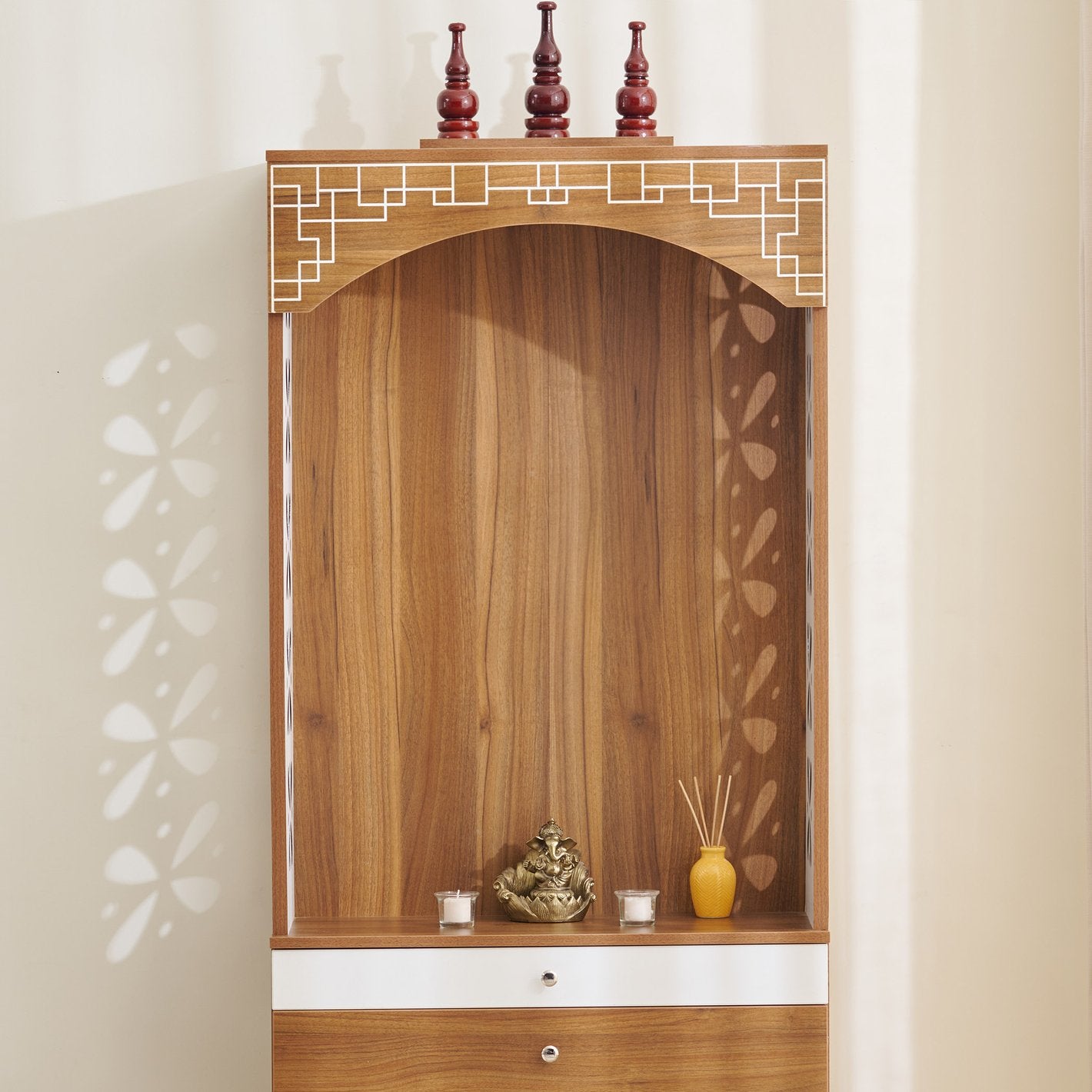 Omkarwood Divine Elegance Puja Unit
