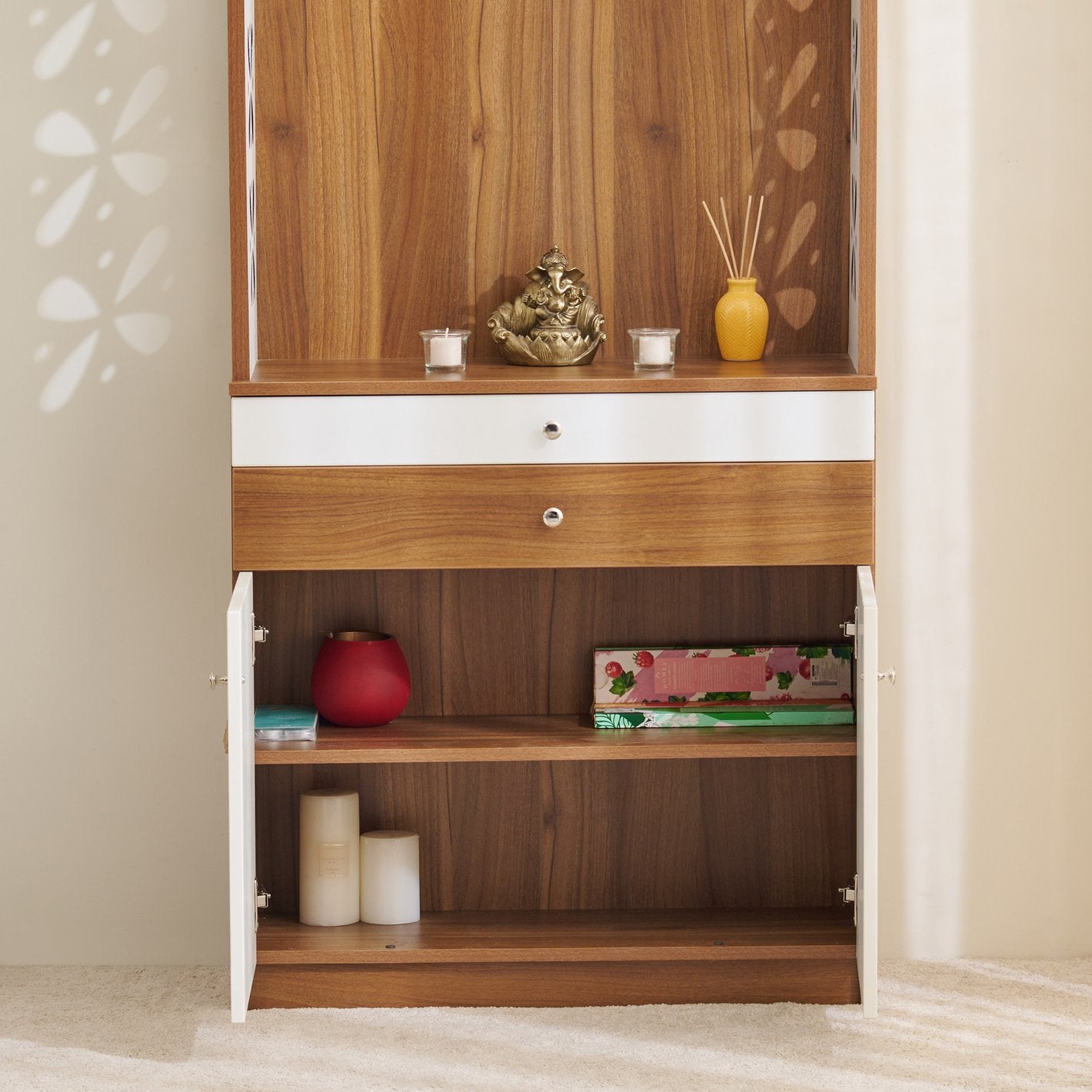 Omkarwood Divine Elegance Puja Unit
