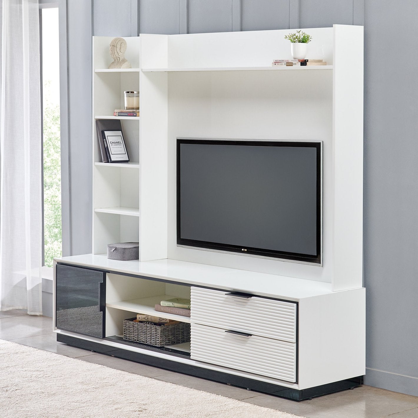 OmkarWood Elegance Max TV Entertainment Unit
