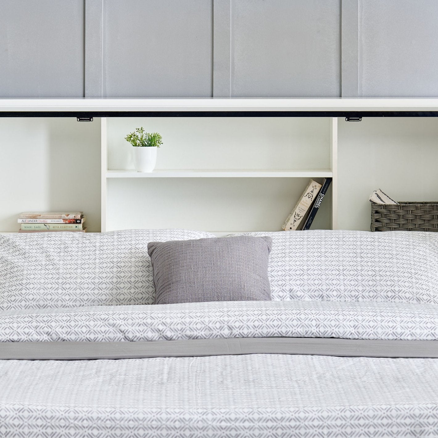 Omkarwood "LuxeNest" Premium King Size Bed with Box & Side Storage