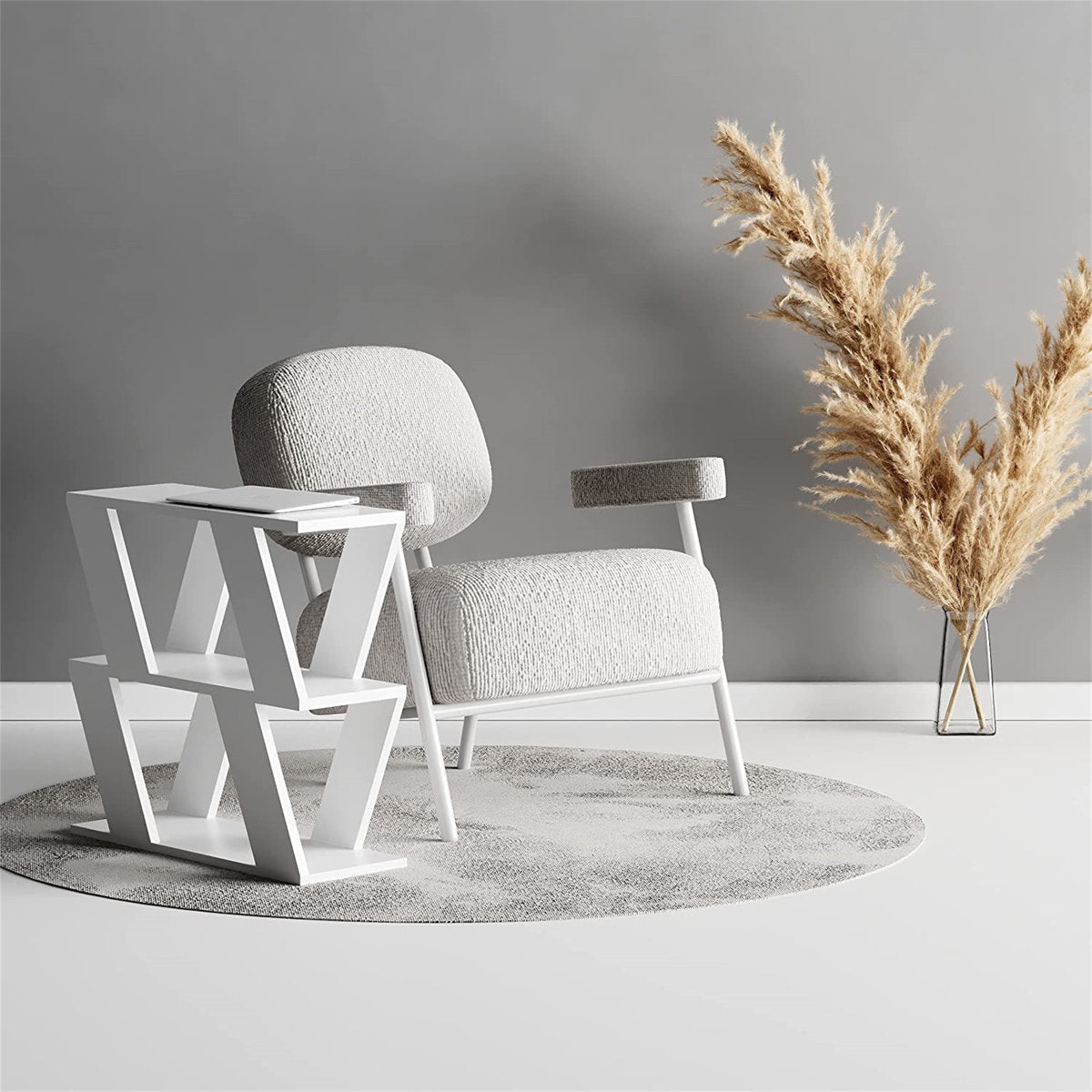 Ziva Modern Side Table – Premium Engineered Wood by OmkarWood Furnitures
