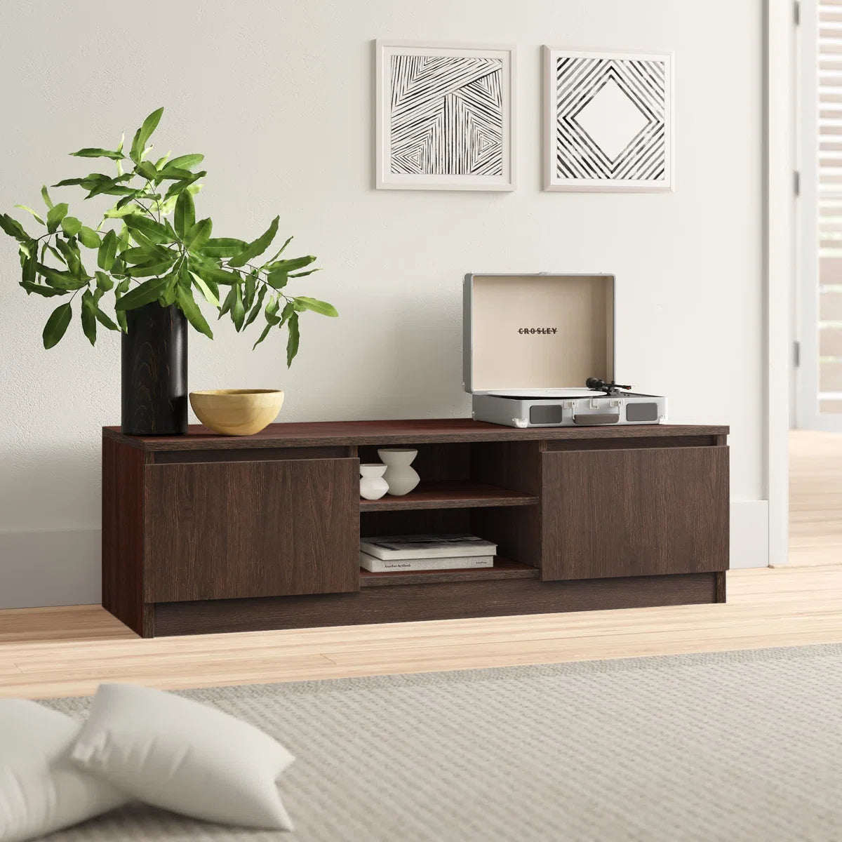 Omkarwood Ailbe Premium Engineered Wood TV Unit