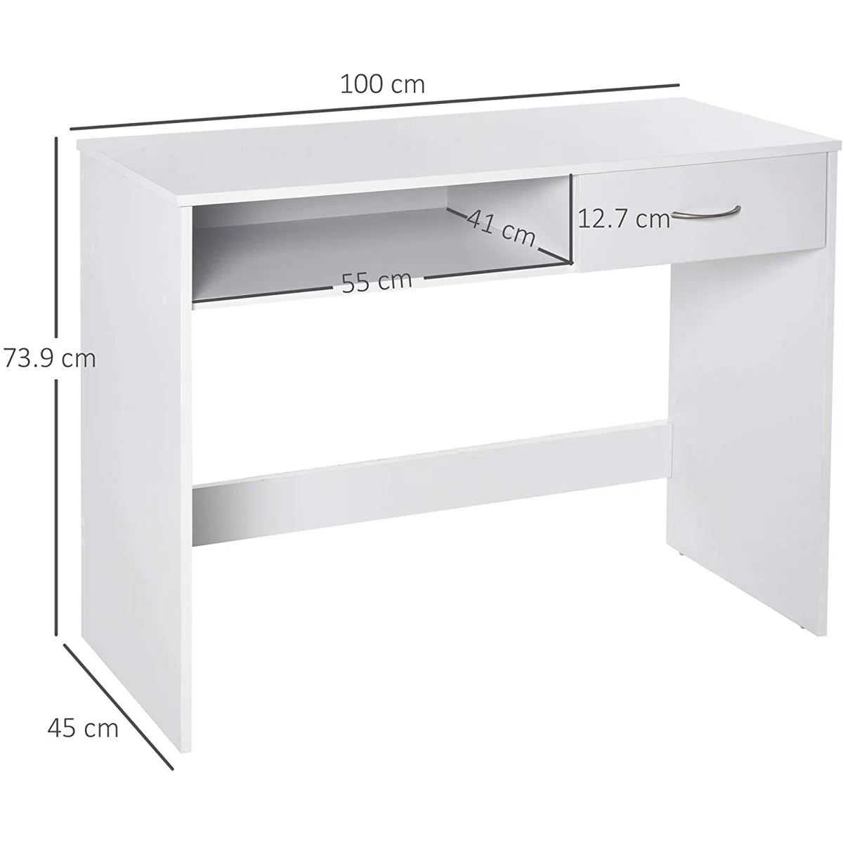 OmkarWood Correia Premium Engineered Wood Study Desk – Compact, Functional & Elegant