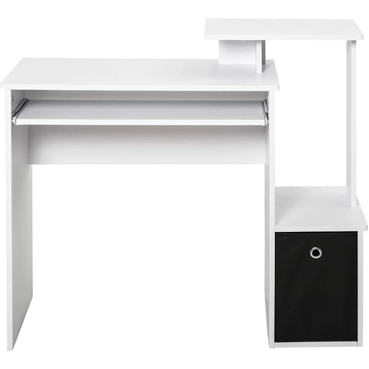 OmkarWood Cravens Compact Engineered Wood Study Table with Multi-Tier Storage