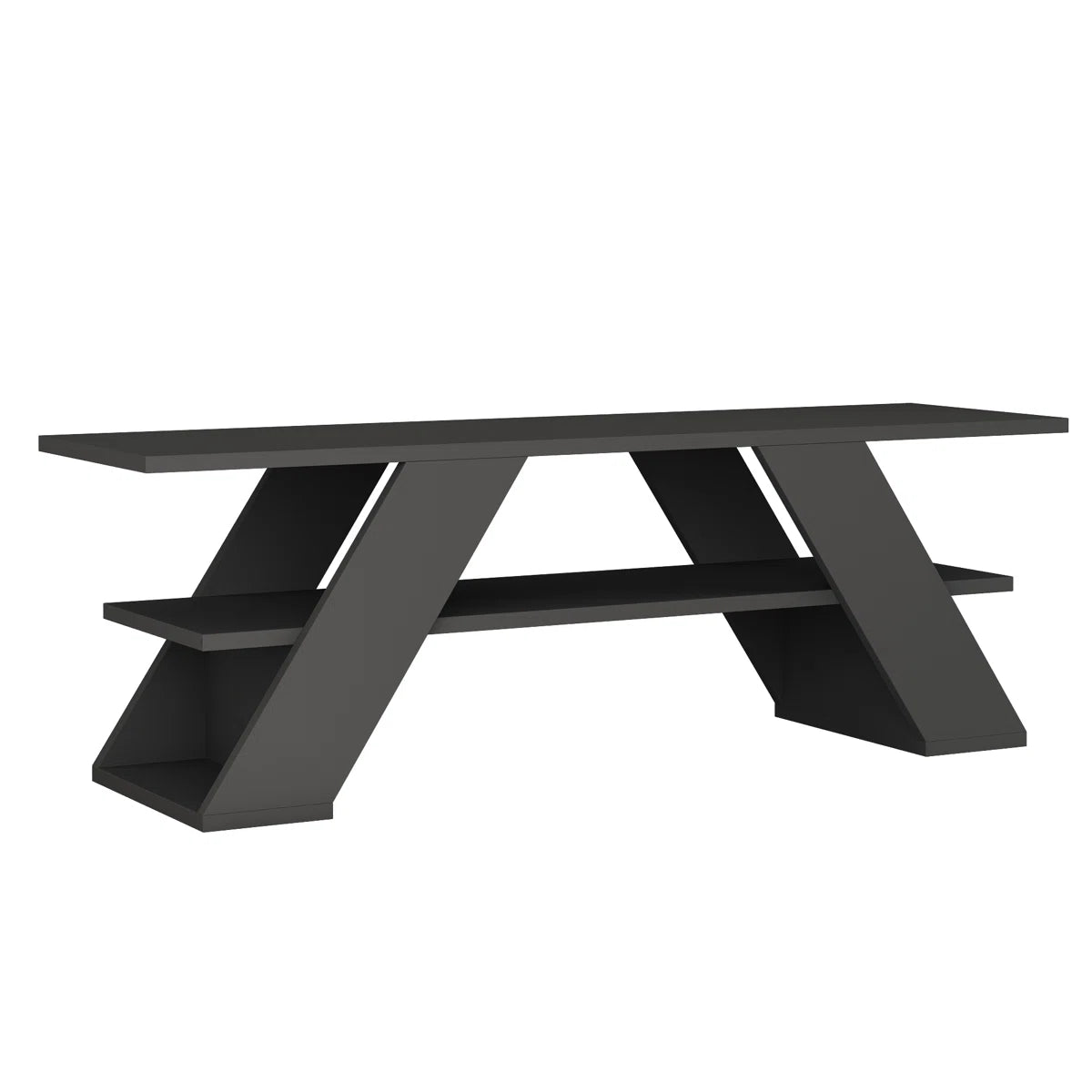 OmkarWood Urbane Grey TV Console – Premium Engineered Wood Entertainment Unit