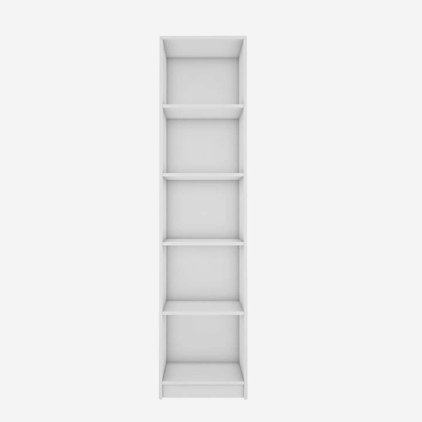 Vistaar Slim Wooden Bookcase White