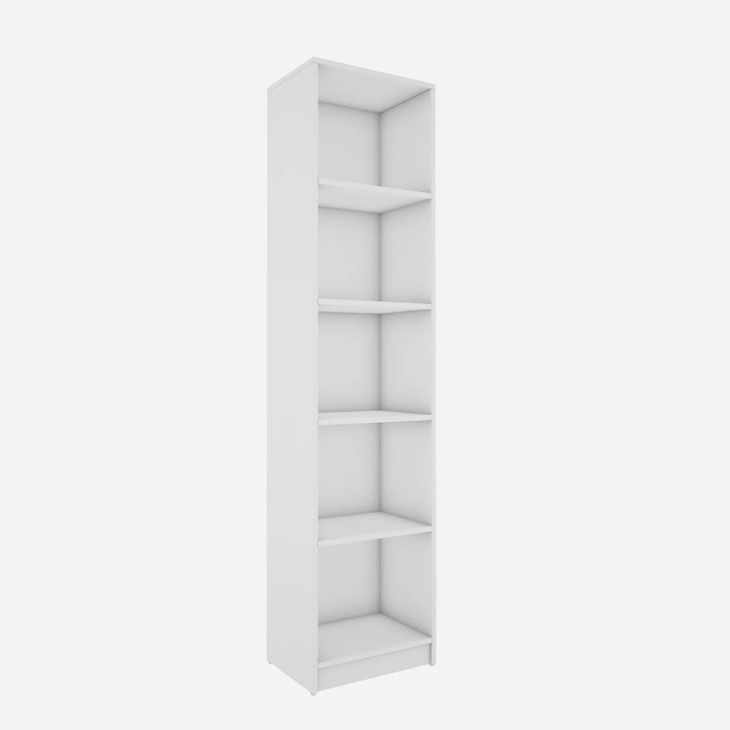 Vistaar Slim Wooden Bookcase White