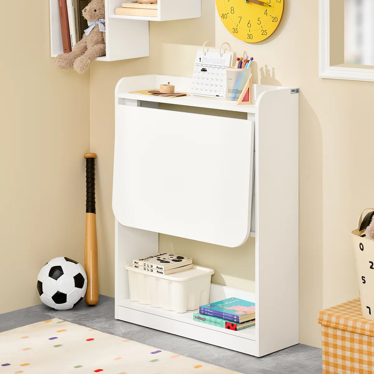 OmkarWood Kendyle 64cm Space-Saver Foldable Study Desk