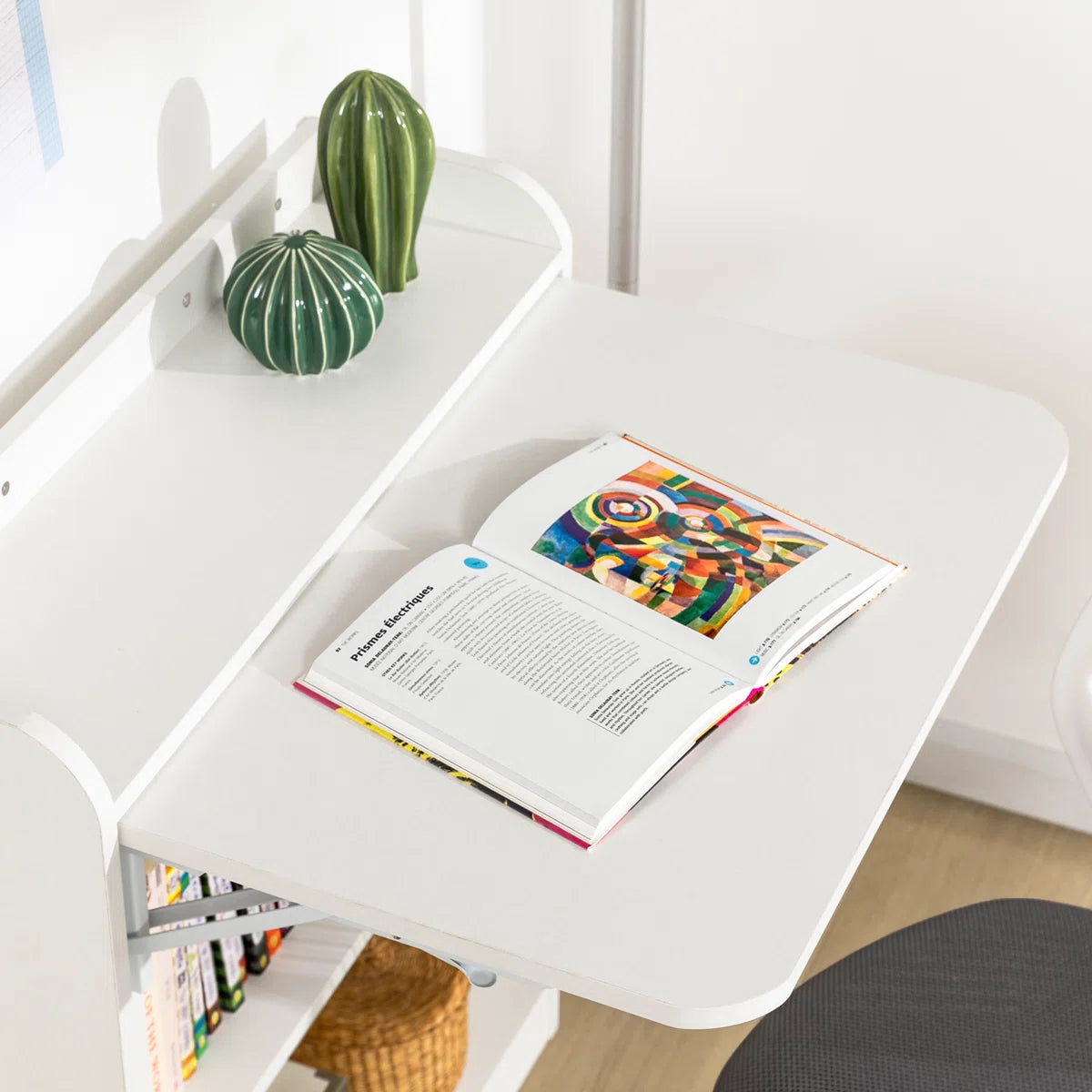 OmkarWood Kendyle 64cm Space-Saver Foldable Study Desk