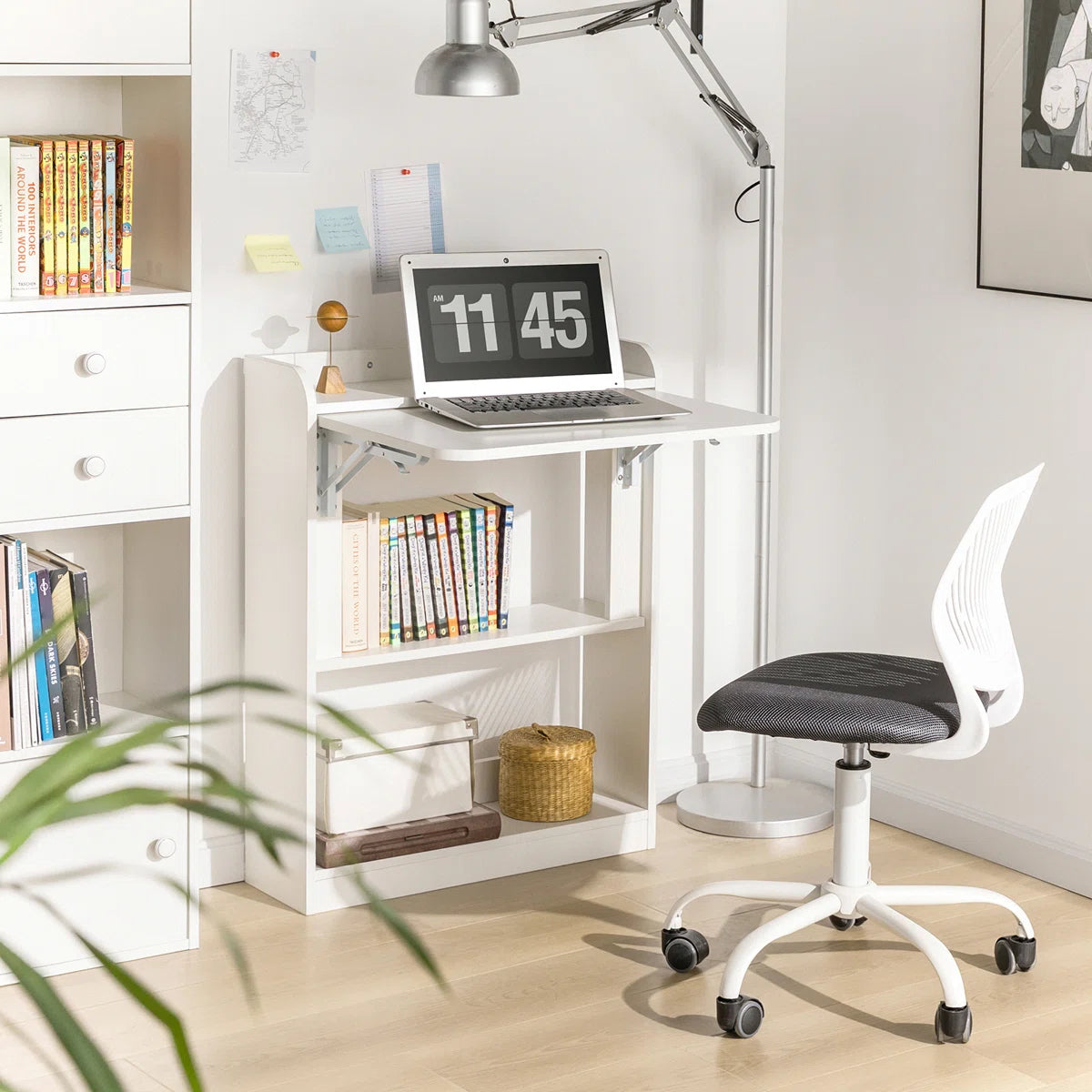 OmkarWood Kendyle 64cm Space-Saver Foldable Study Desk