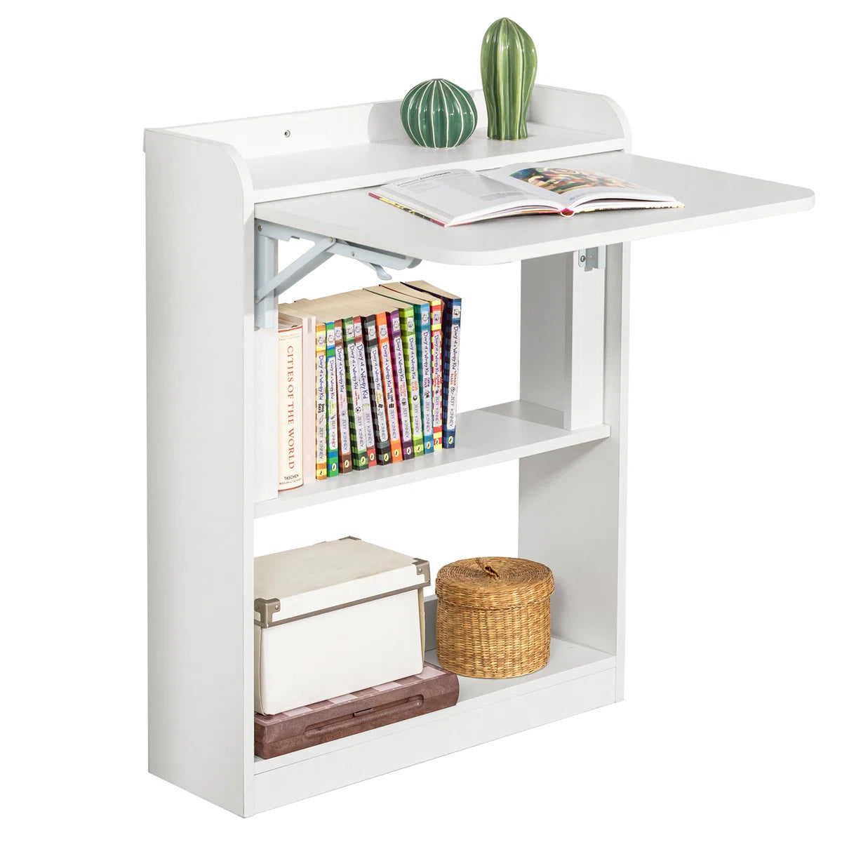 OmkarWood Kendyle 64cm Space-Saver Foldable Study Desk