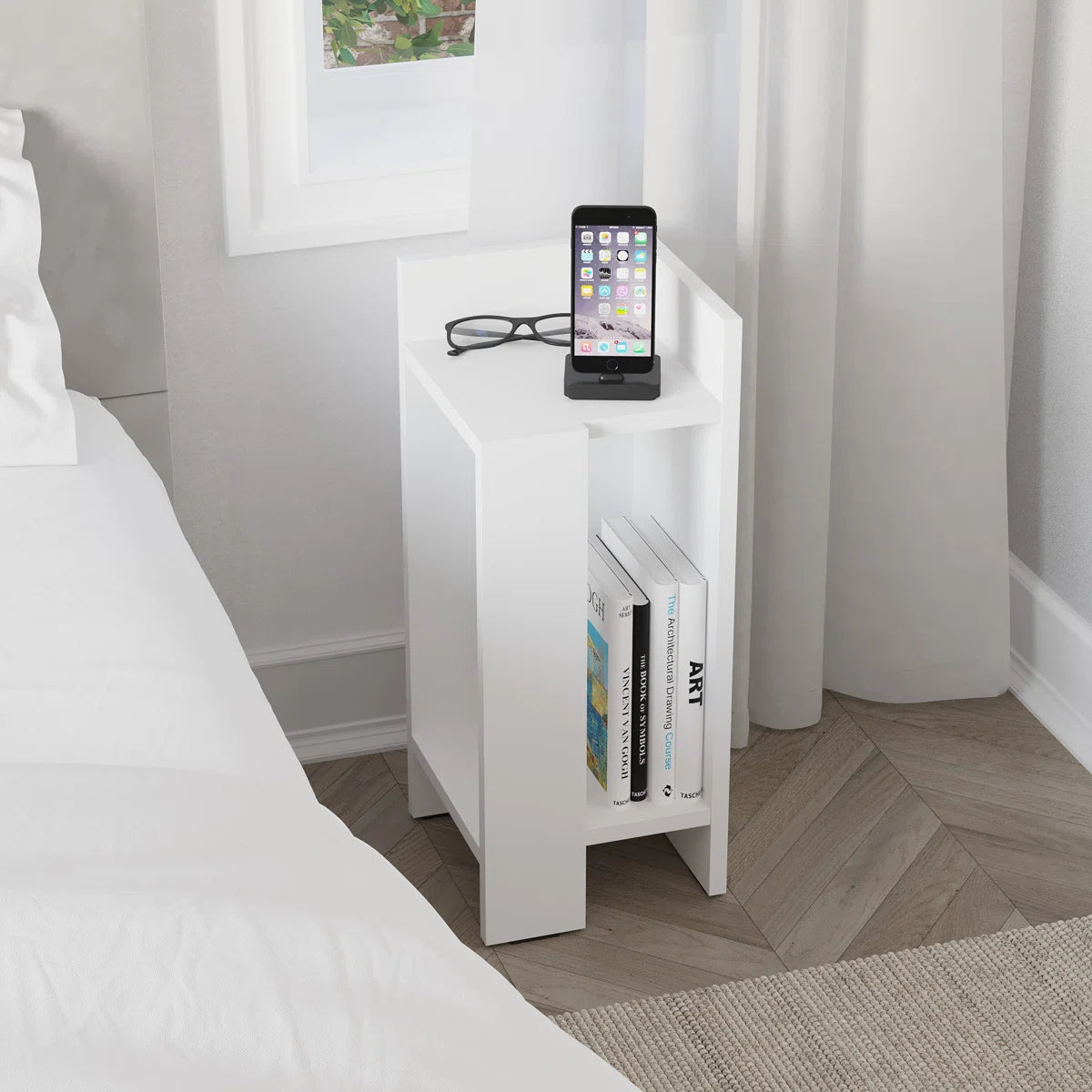 Lochlan Modern Compact Side Table by OmkarWood Furniture
