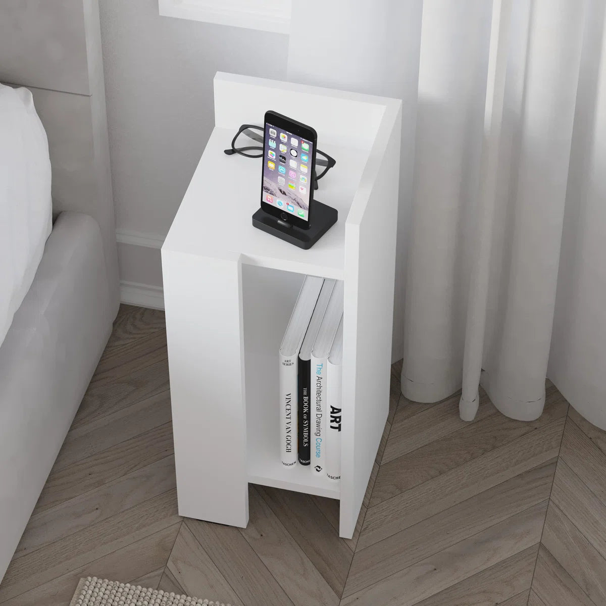 Lochlan Modern Compact Side Table by OmkarWood Furniture