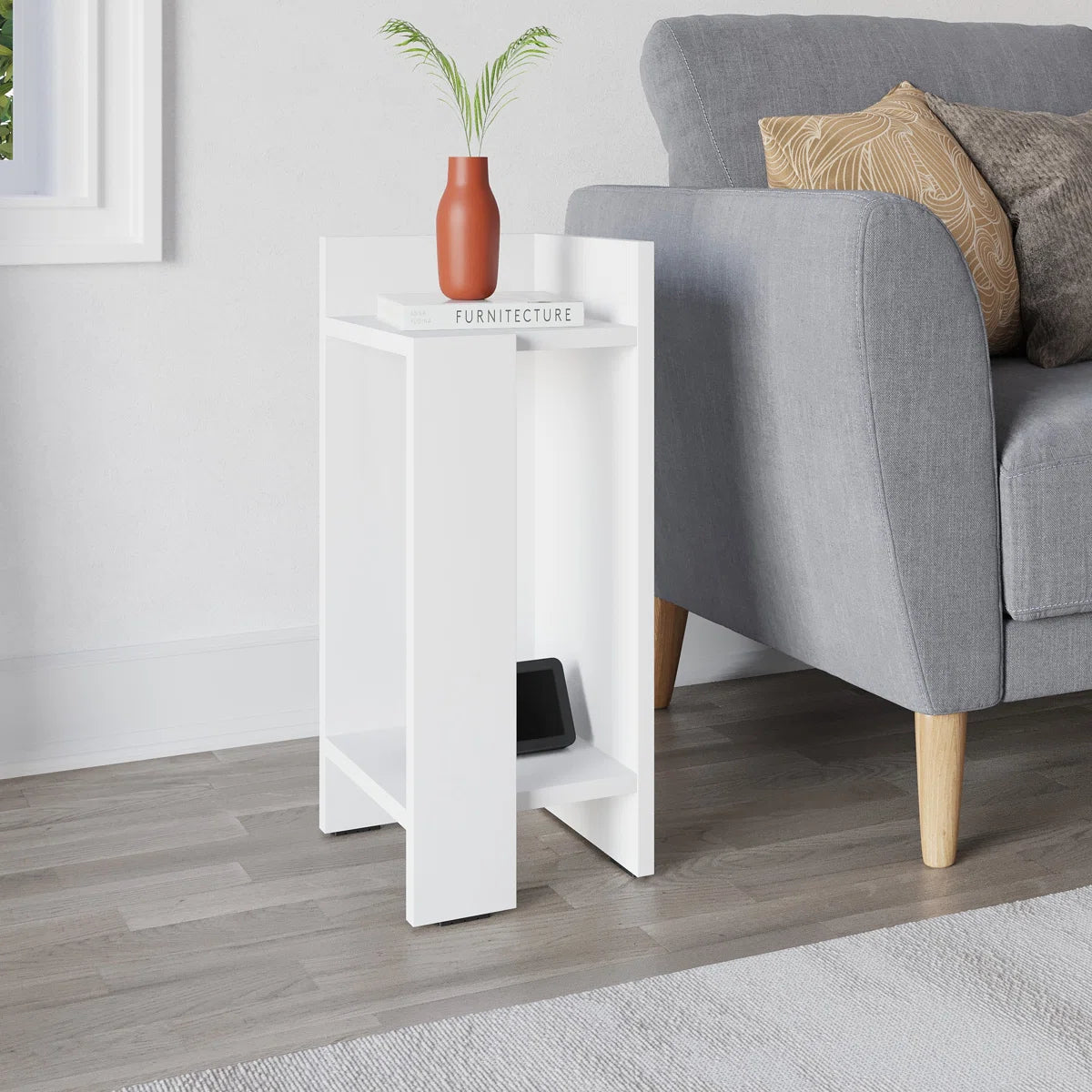 Lochlan Modern Compact Side Table by OmkarWood Furniture
