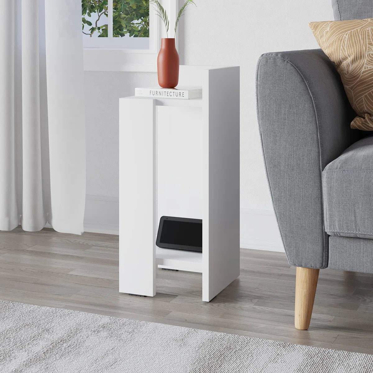 Lochlan Modern Compact Side Table by OmkarWood Furniture