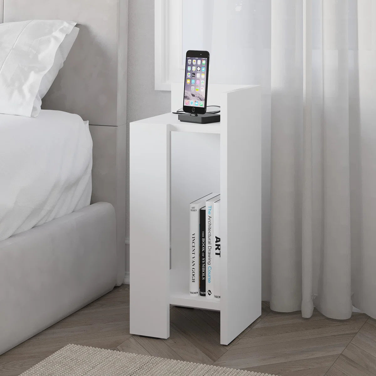 Lochlan Modern Compact Side Table by OmkarWood Furniture