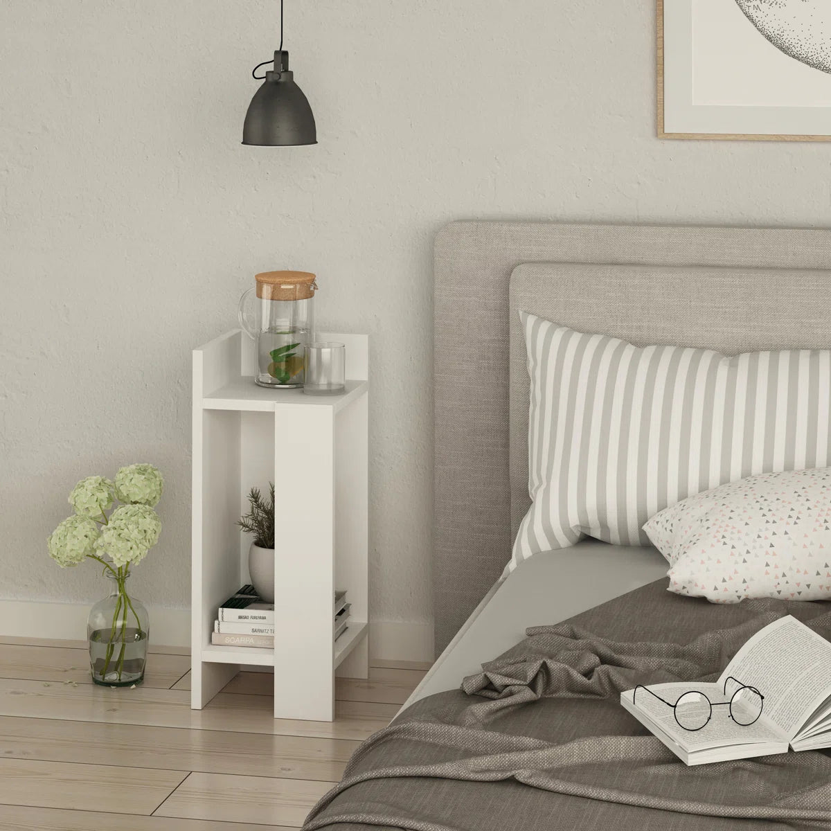 Lochlan Modern Compact Side Table by OmkarWood Furniture