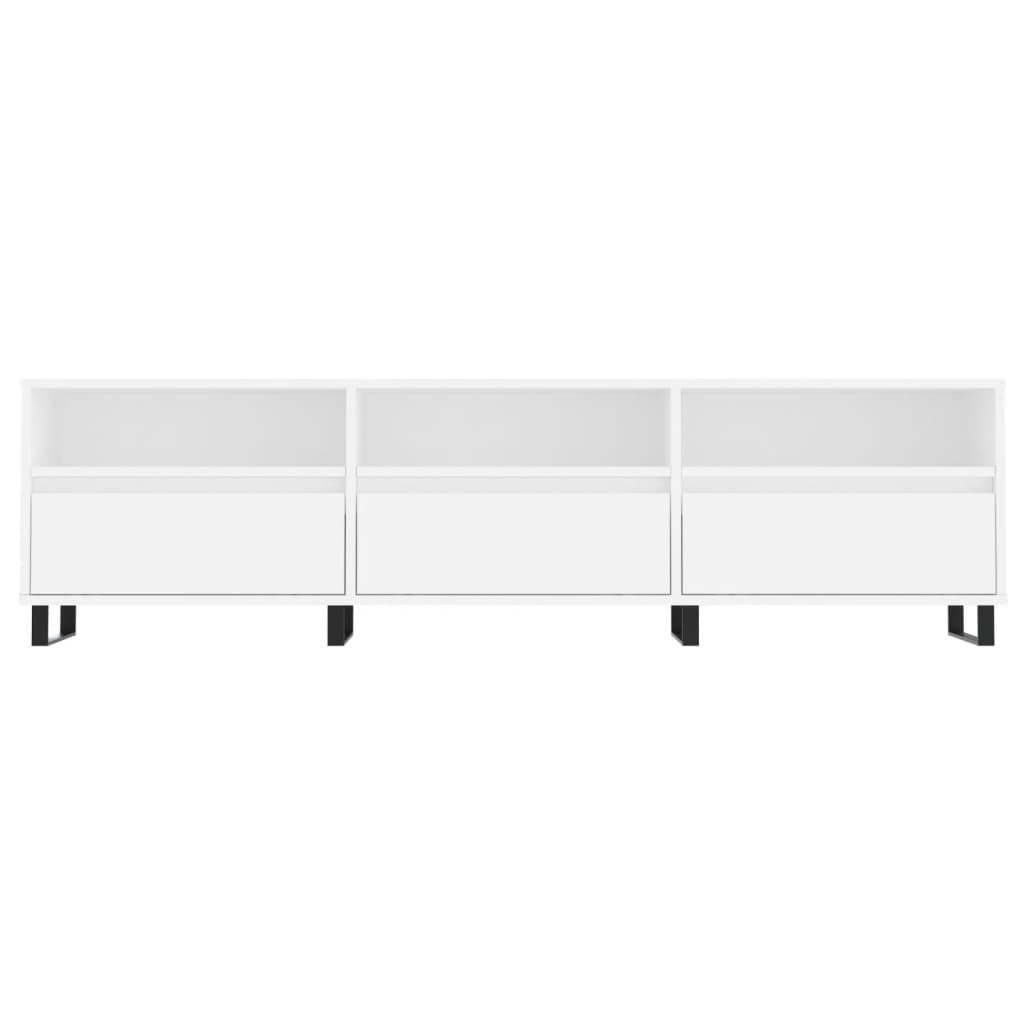 OmkarWood Oslo Floor-Standing TV Unit – Scandinavian White