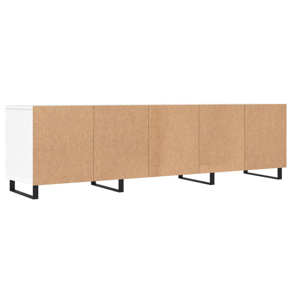OmkarWood Oslo Floor-Standing TV Unit – Scandinavian White