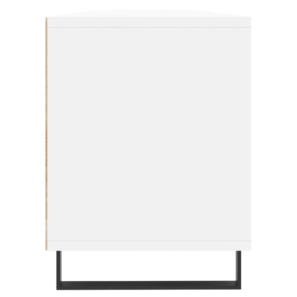 OmkarWood Oslo Floor-Standing TV Unit – Scandinavian White