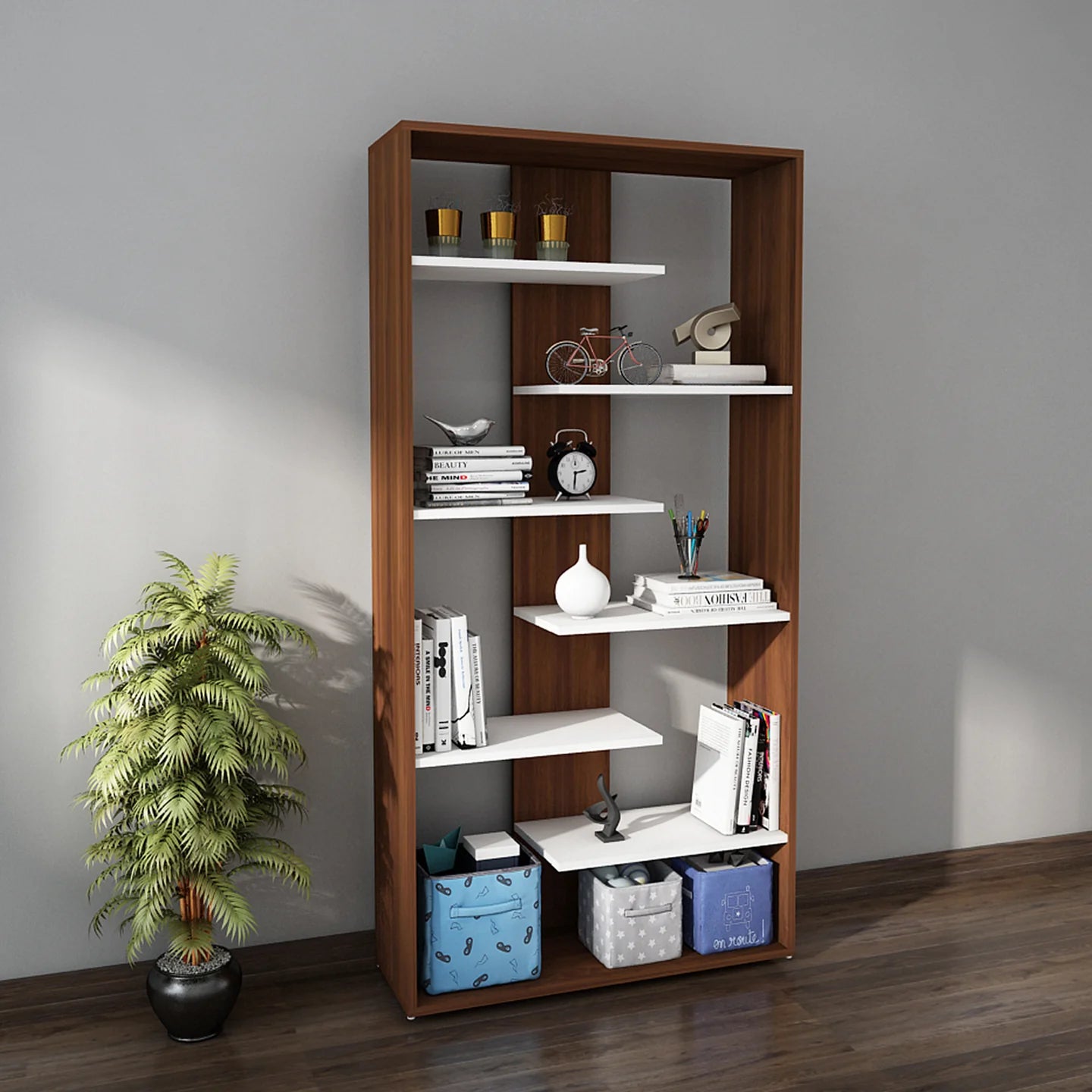 OmkarWood "Vista" Modern Bookcase