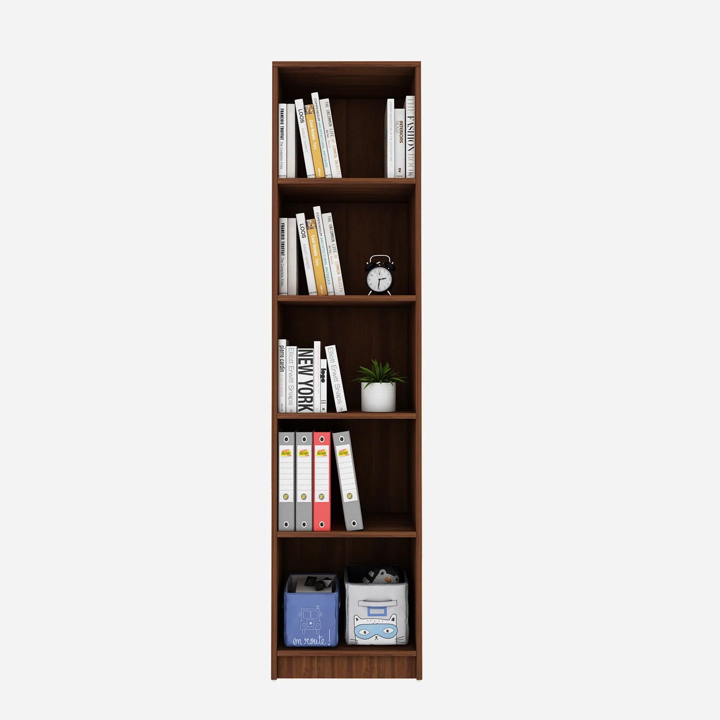 Vistaar Slim Wooden Bookcase