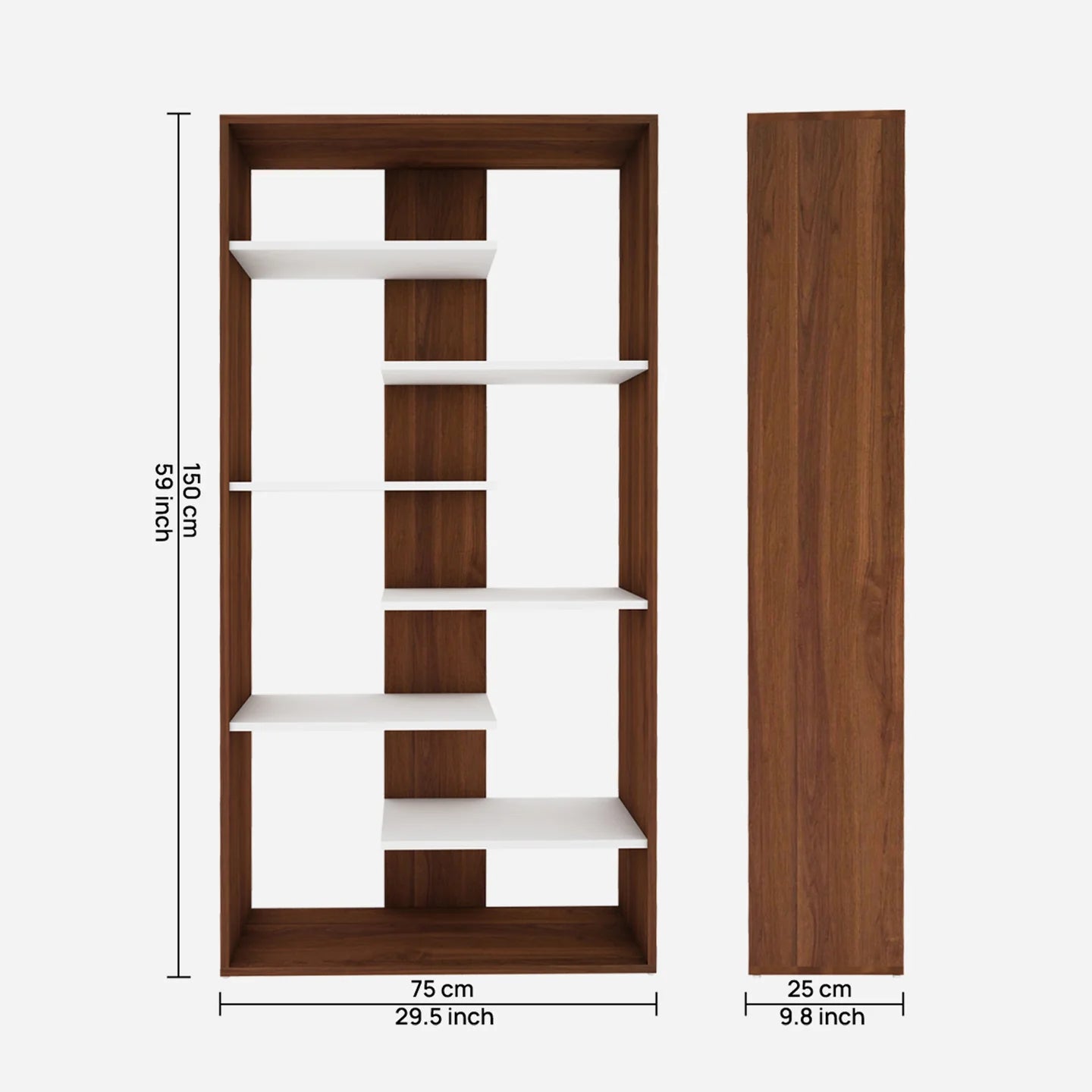 OmkarWood "Vista" Modern Bookcase