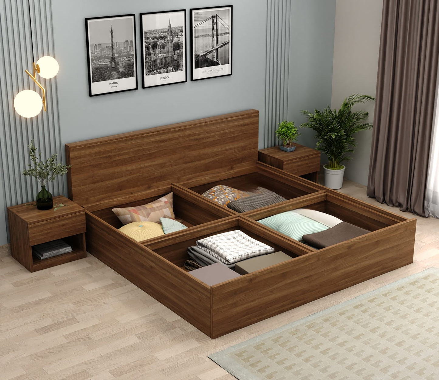 Verano Queen Storage Bed