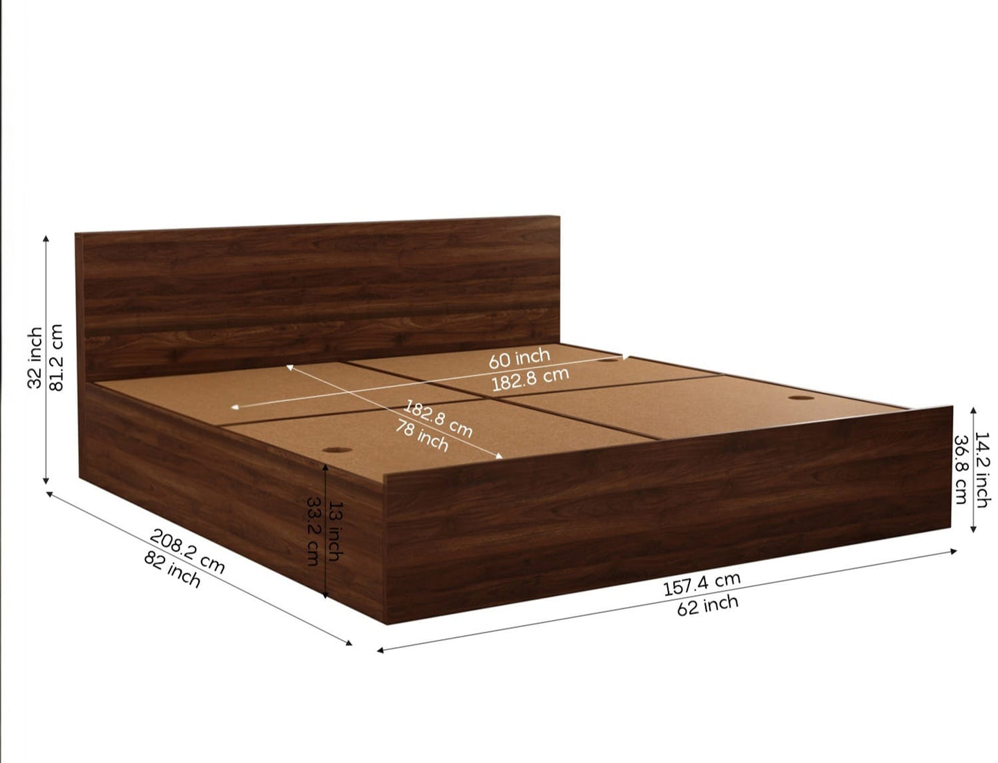 Verano Queen Storage Bed