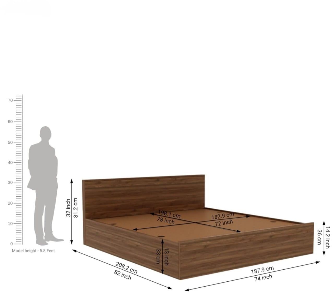 Verano Queen Storage Bed