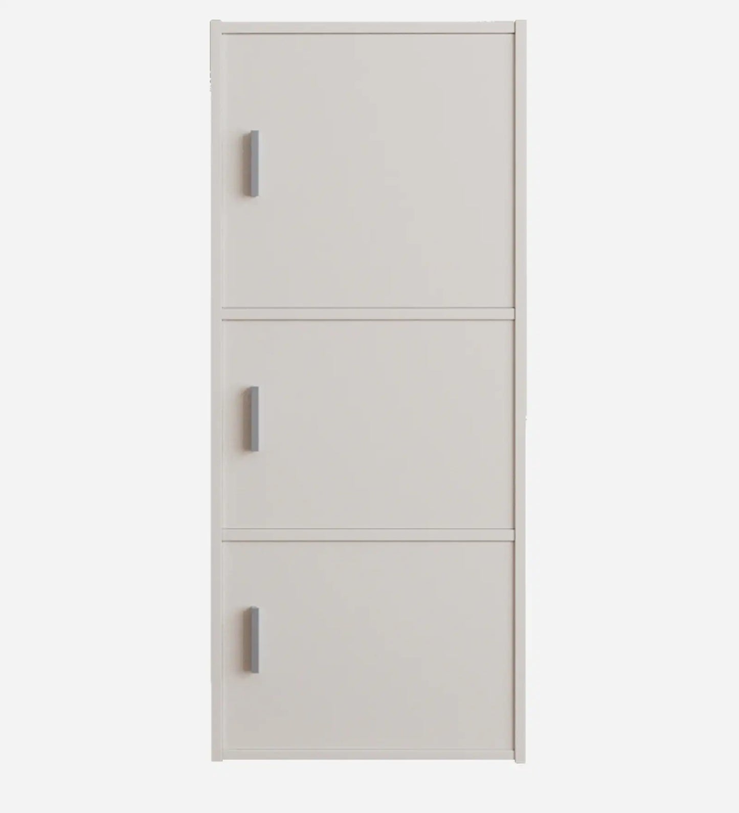 OmkarWood Prestige 3-Tier File Cabinet – White Elegance Series
