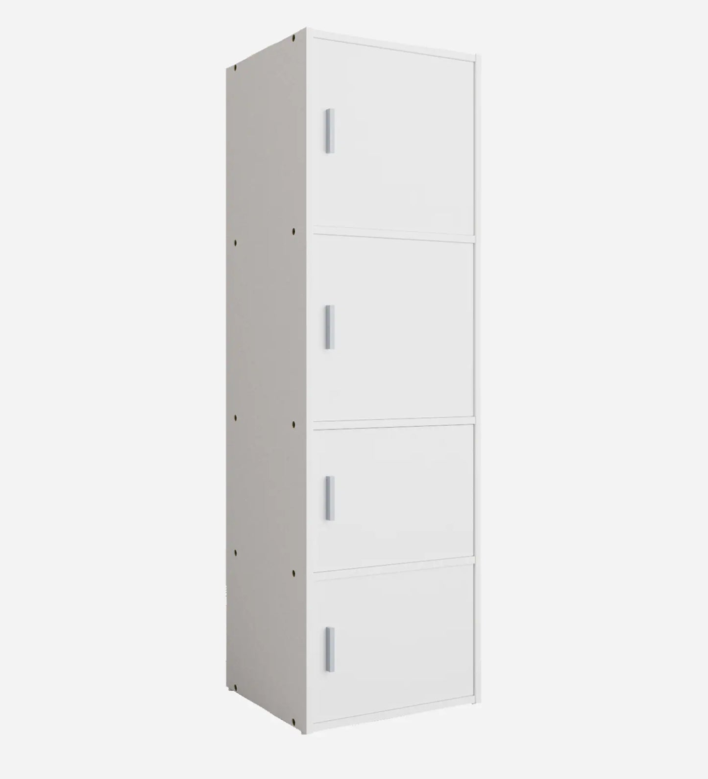 OmkarWood Prestige 4-Tier File Cabinet – White Elegance Series