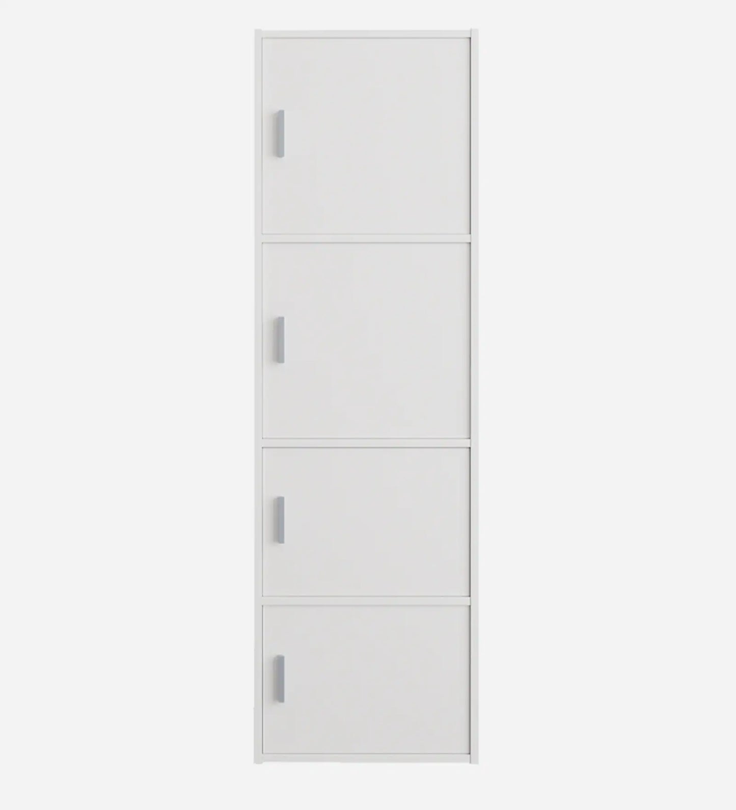 OmkarWood Prestige 4-Tier File Cabinet – White Elegance Series