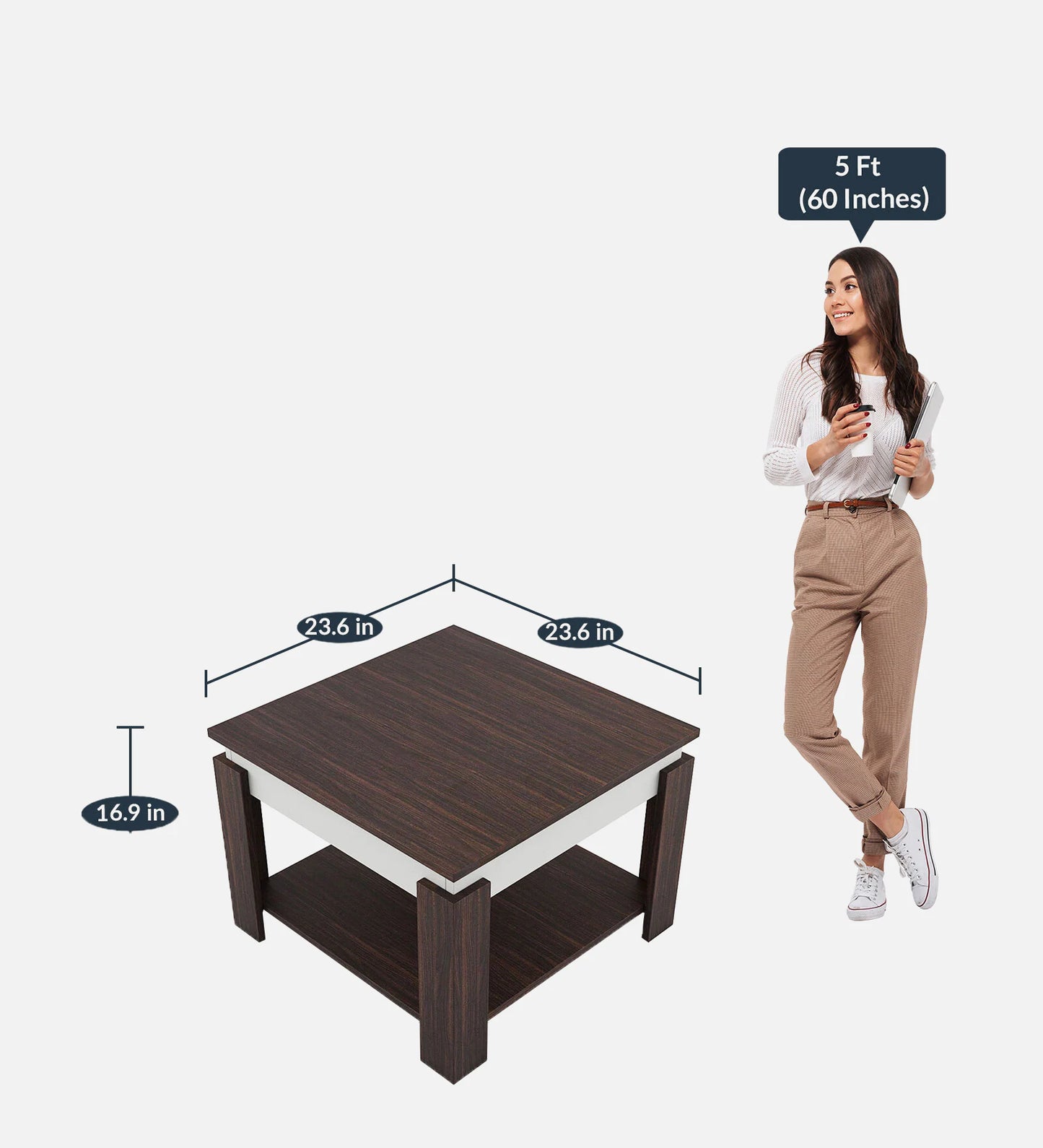 Omkarwood "Modena" Premium Engineered Wood Coffee Table