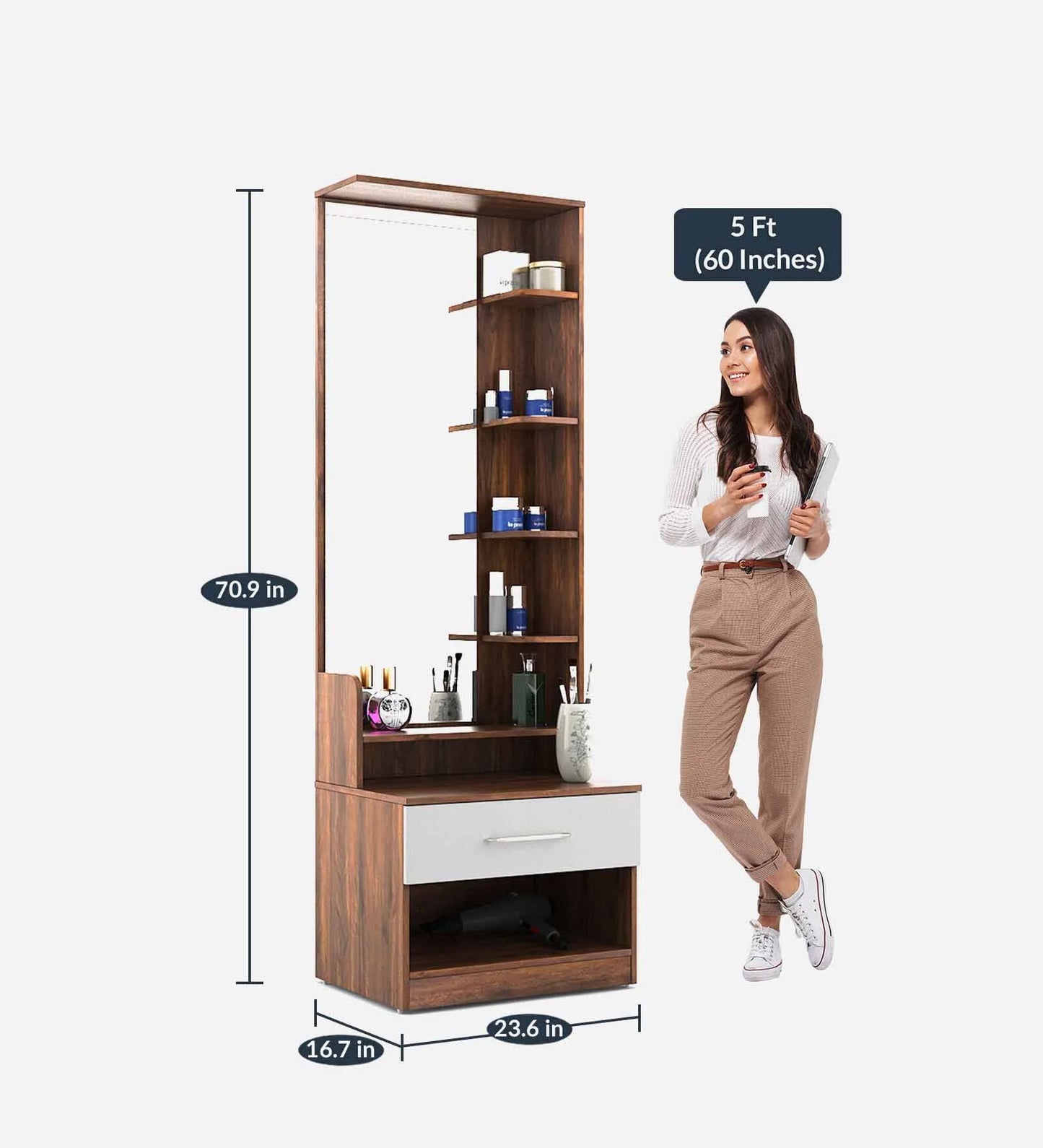 Omkarwood "Elegance Edge" Dressing Unit