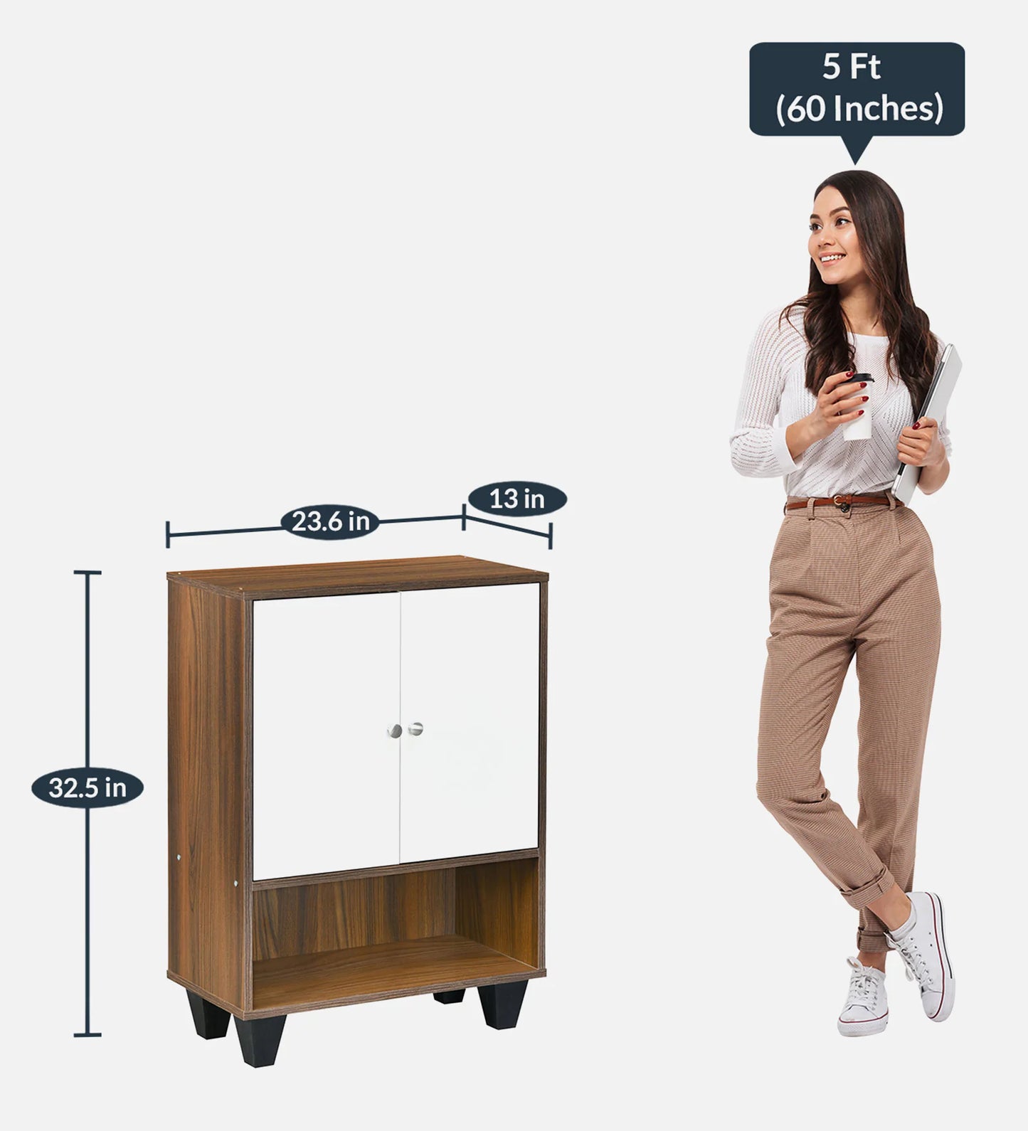 AltoCraft Premium Engineered Wood Shoe Cabinet