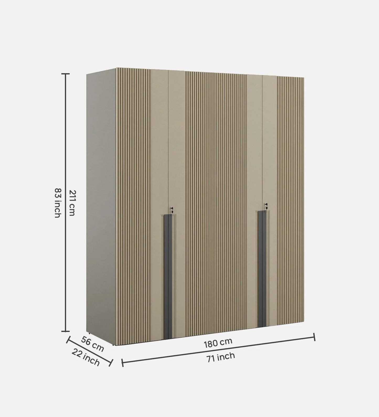 LineaLux Premium MDF Wardrobe