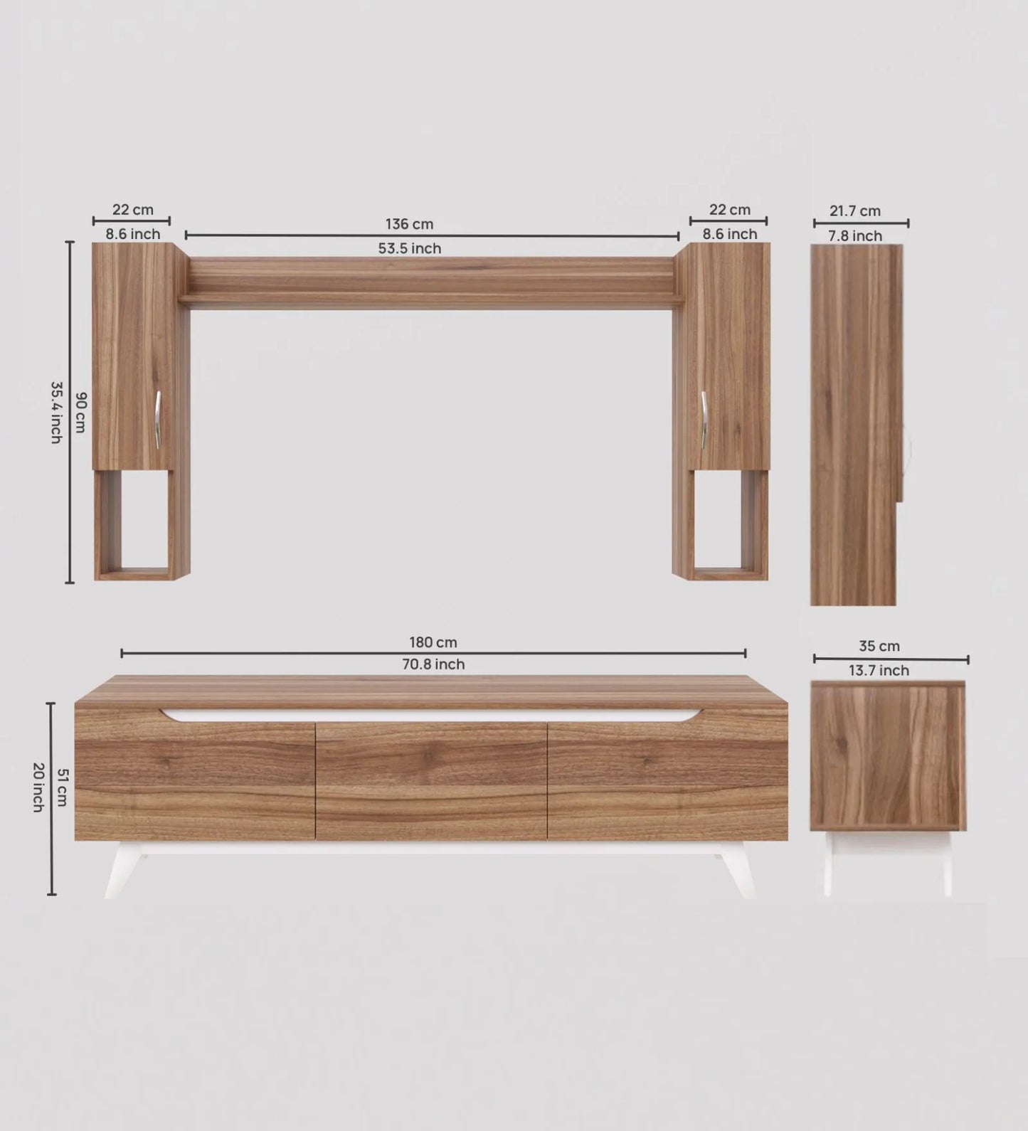 Elysian Luxe Engineered Wood TV Unit