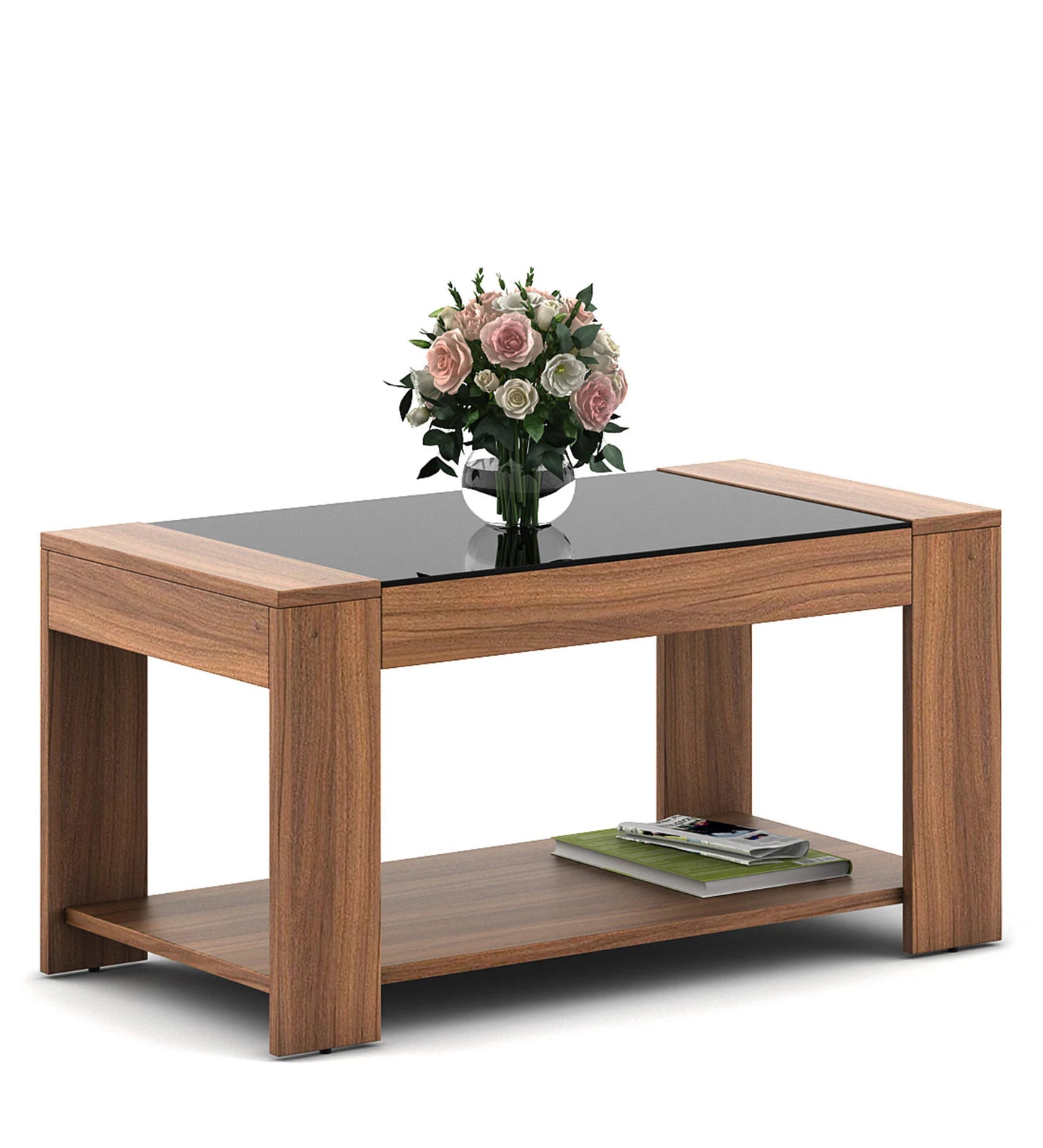 Omkarwood “LuxeEdge” Modern Coffee Table